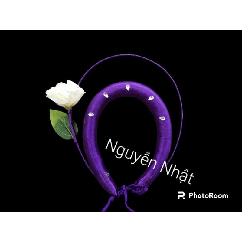 Vấn 2 tầng, vấn 3 tầng, vấn sen, vấn đính hoa sen, hoa lụa, vấn đội đầu vấn biểu diễn văn nghệ