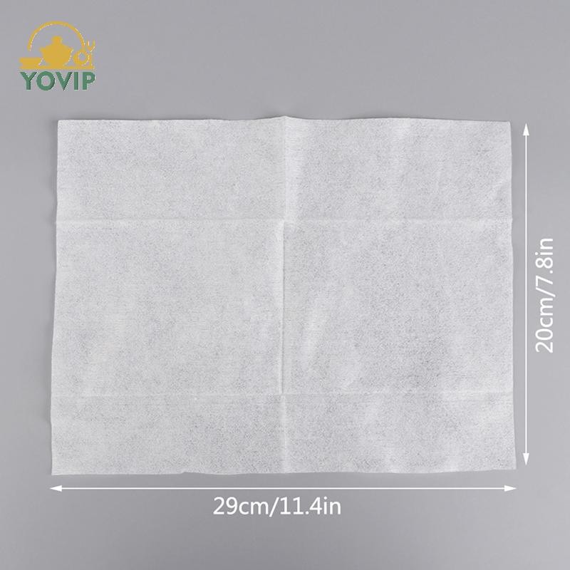 YOVIP 100 Chiếc Dùng Một Lần Tĩnh Điện Loại Bỏ Bụi Cây Lau Nhà Bếp Vải Vệ Sinh Ướt Và Khô Tĩnh Điện Bụi Cây Lau Nhà Giấy VN