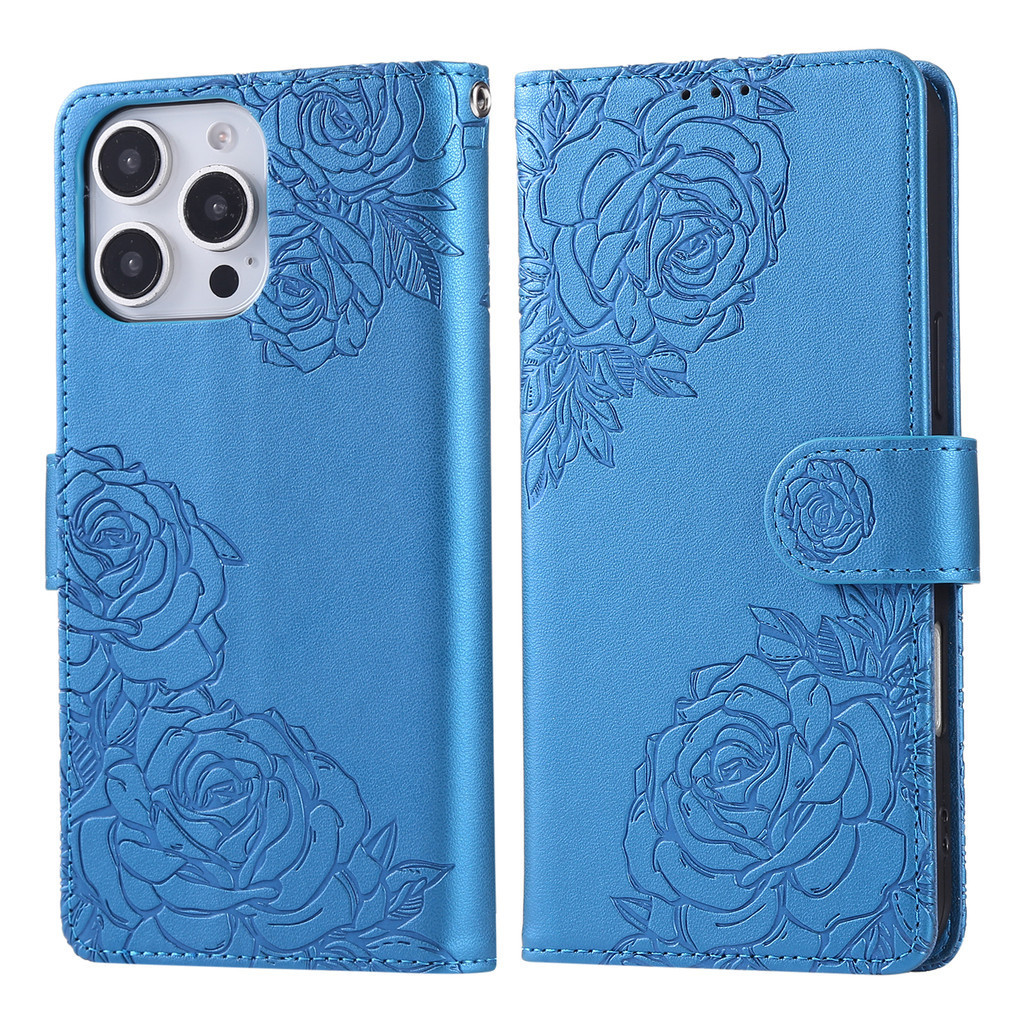Ốp điện thoại ví từ tính bằng da Samsung Galaxy S25 Ultra S24 FE S23 Plus S22 A06 A16 A36 A56 5G S25 Edge Vintage Retro Flower Flip Cover Khe cắm thẻ Vỏ điện thoại PU