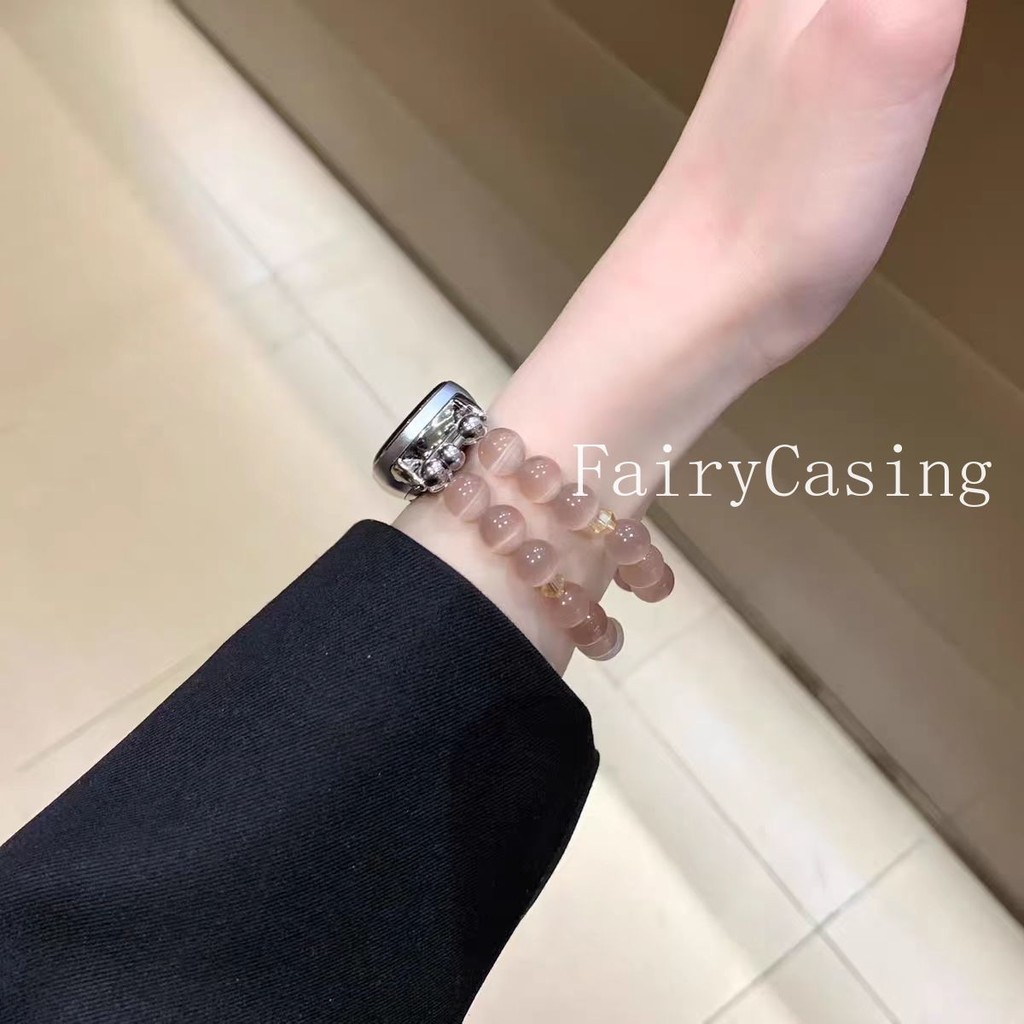 Dây Đeo Trang Sức Cho Xiaomi Mi Band 10 8 9 7 6 5 4 3 Dây Đeo Tay Sang Trọng Mắt Đá Vòng Tay Dây Chuyền Cho Mi Band 8 9 Pro Band