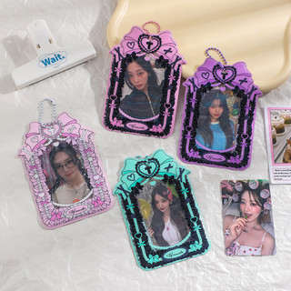 Bọc Bảo Vệ Photocard Phong Cách Gothic Cute – Có Móc Treo, Trang Trí Idol Card Siêu Xinh