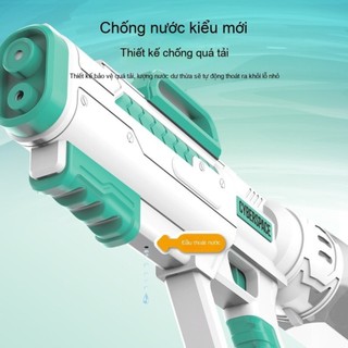 Súng bắn nước 2 nòng cỡ lớn cao cấp - 2 vòi áp lực loại to bắn xa 40cm khẩu phun nước mùa hè thú vị cho trẻ em