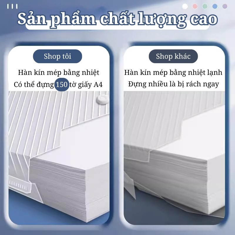 Túi Đựng Tài Liệu Trong Suốt - Túi Clear Bag Đa Năng, Tiện Lợi Tìm Kiếm Dễ Dàng, Sắp Xếp Hồ Sơ Gọn Gàng