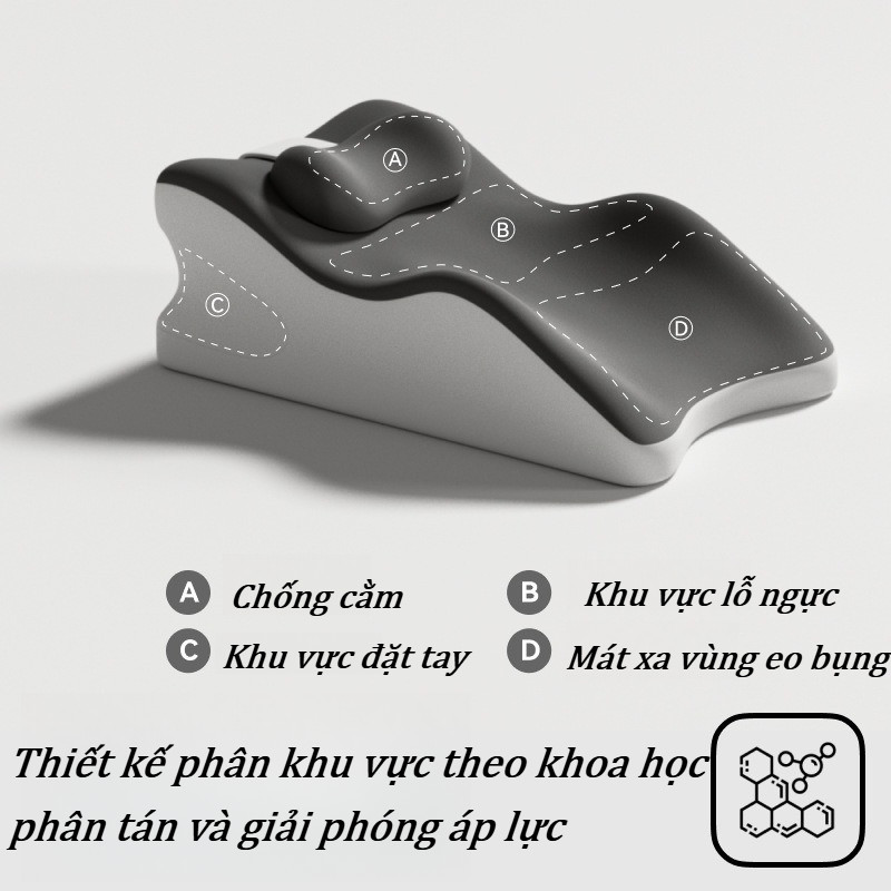 Gối Memory Foam đa năng,nằm sấp trên gối,Gối Tựa Lưng Cổ, Gối Nằm Sấp Khi Ngủ,hỗ trợ giấc ngủ