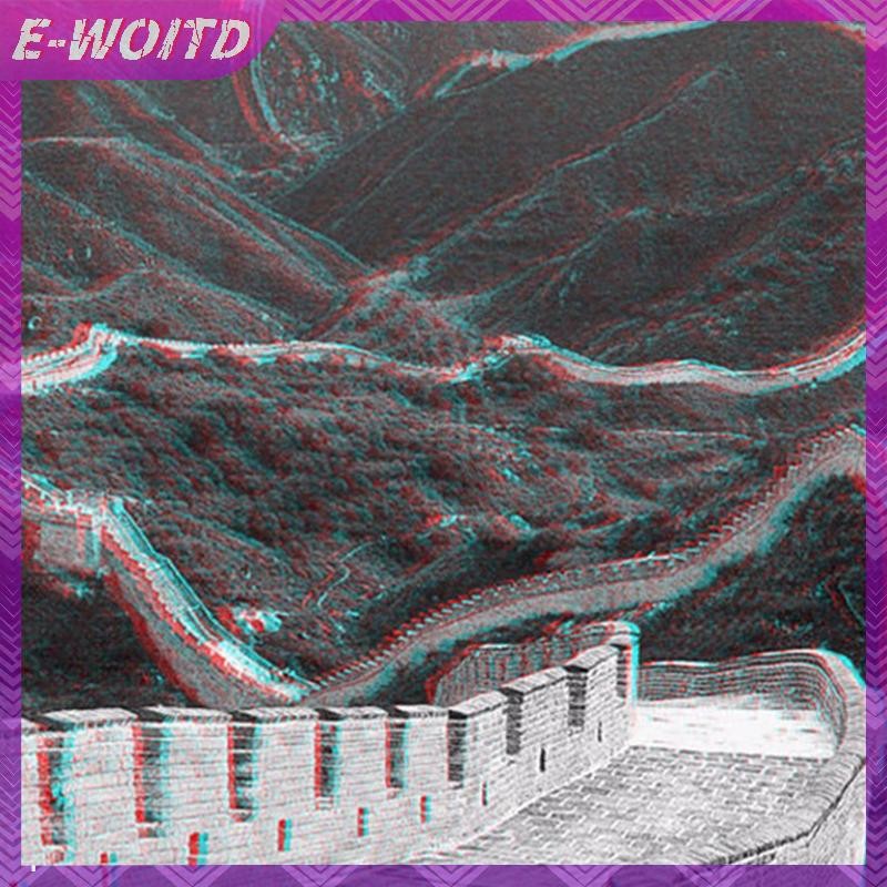 E-WOITD Đỏ Xanh Xanh Xanh Kính 3D Khung Đen Cho Chiều Anaglyph Phim TV HNVN