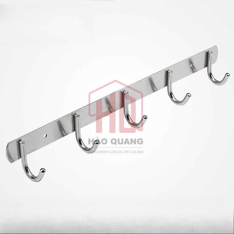 Móc Treo Tường Inox 6-10 Móc – Siêu Bền, Chống Gỉ, Tiện Lợi Cho Nhà Tắm & Nhà Bếp