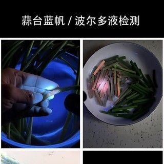 ✨Đánh giá rau quả cấp có thể sạc lại Thuốc trừ sâu trái cây Phát hiện cặn Đèn tím Phát hiện nấm Phát hiện đèn pin cực tím 25.8.3