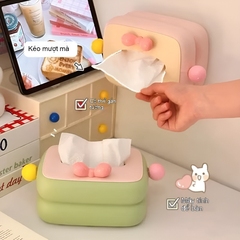 Dopamine Màu Tương Phản Hộp Khăn Giấy Phòng Khách Bàn Cà Phê Cao Cấp Hộp Khăn Ăn Sáng Tạo Nhà Phòng Ngủ Để Bàn Hộp Bảo Quản