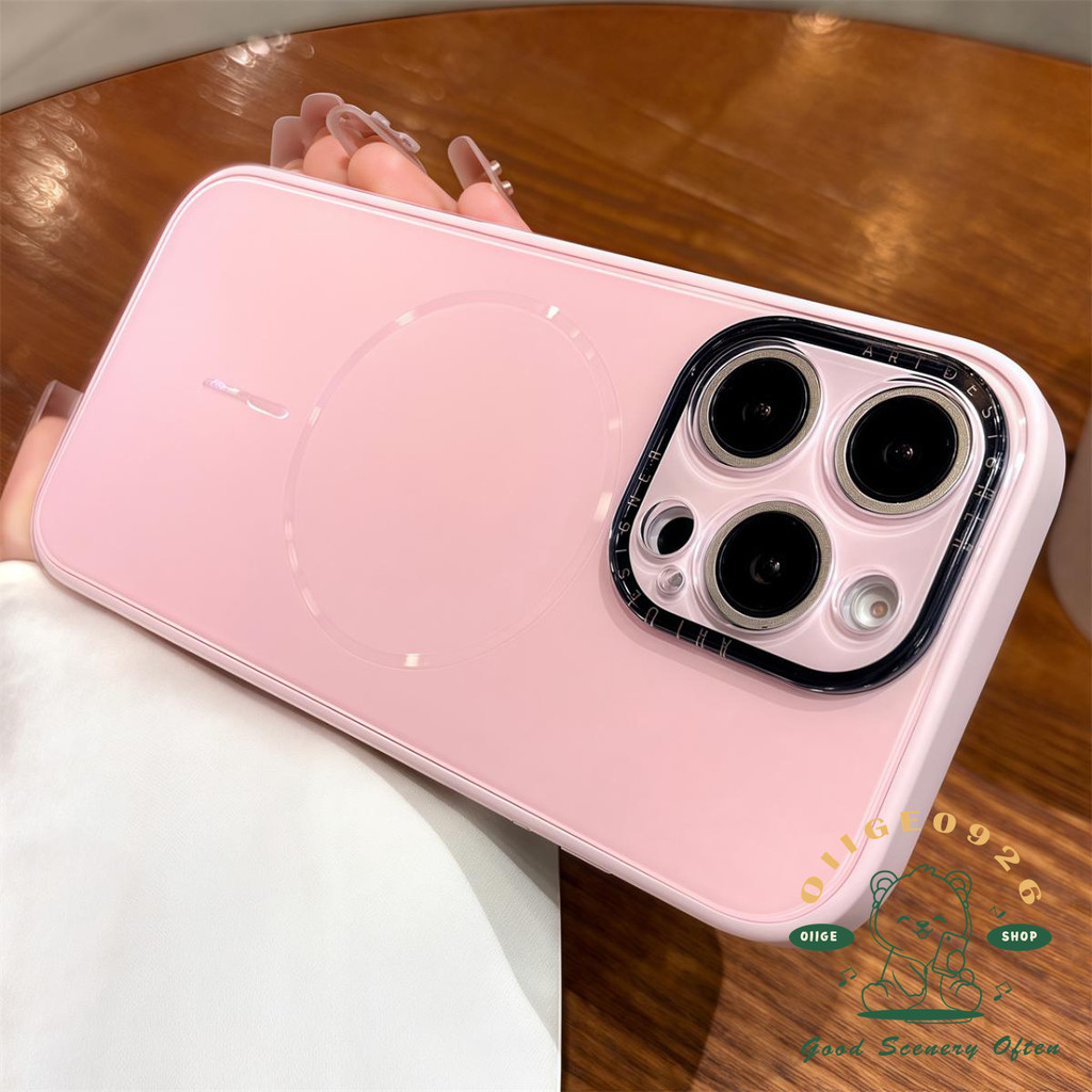 Màu lỏng mờ từ tính Vỏ điện thoại iphone16 Pro Max 15 14 13 12 11 cho vỏ iPhone Vỏ mềm silicon TPU chống sốc