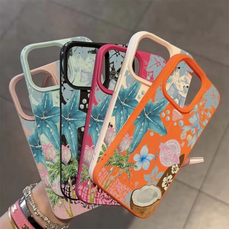 Dành Cho Samsung S23 FE S24 S25 Ultra S23 S22 S21 Plus A55 A34 A35 A52 A15 A54 A16 Fresh Starfish Coconut Lichee Pattern Vỏ Mềm Silicon Chống Sốc