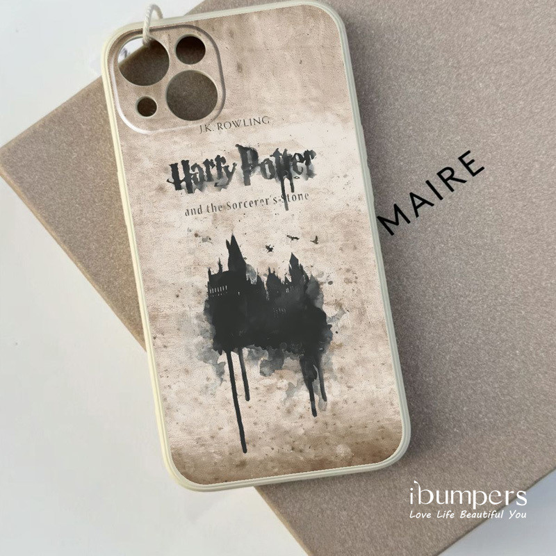 ibumpers Ốp Điện Thoại iPhone Harry Potter Hogwarts & Diagon Alley Hoa Văn Cảnh Mùa Đông Cho IPhone 16 15 14 12 13 11 Pro Max IP 7 8 Plus X XS XR Ốp Lưng Silicon Mềm Chống Sốc