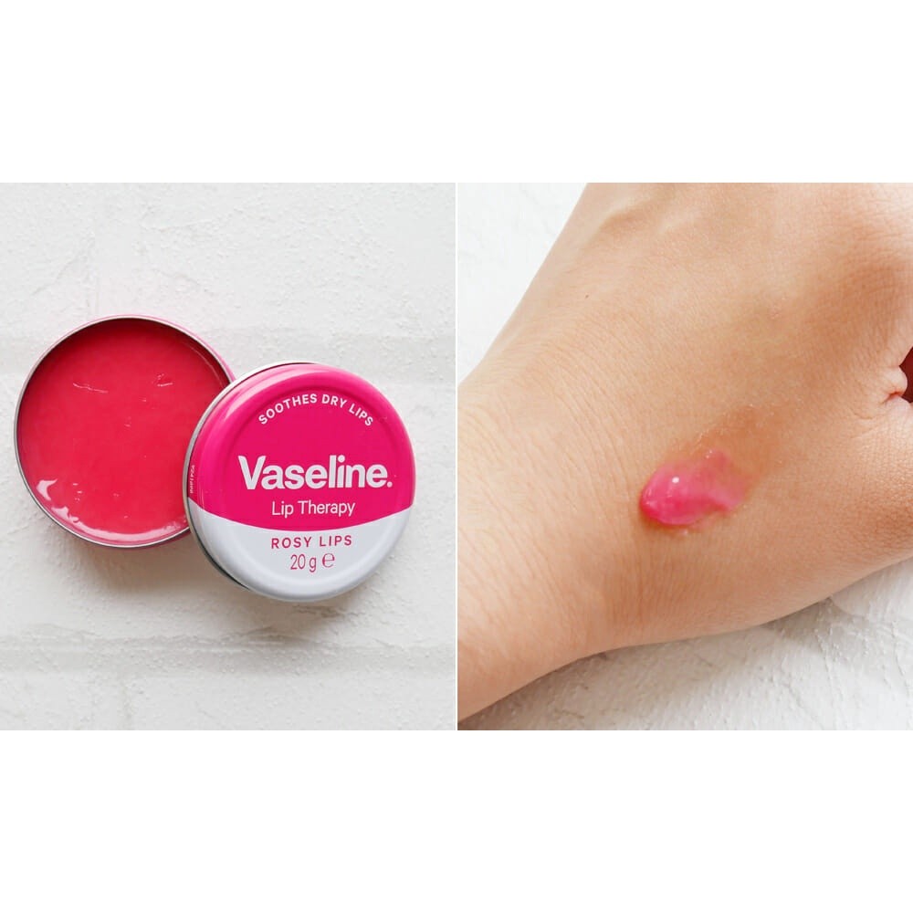 Son Dưỡng Vaseline Dưỡng Hồng Mềm Môi Lip Therapy Rosy Lips Hộp 20g, giảm thâm môi, cấp ẩm