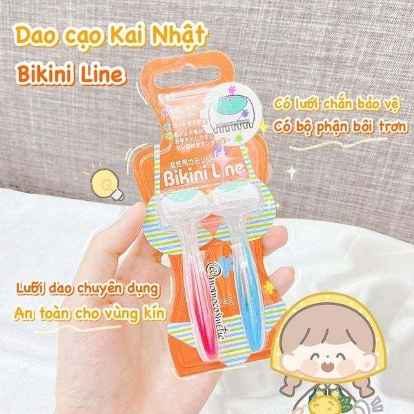 Set 2 dao cạo vùng Bikini - Nhật Bản an toàn, việc làm sạch vùng bikini dễ dàng hơn