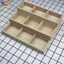 Dụng cụ trang điểm bằng gỗ Homeuse Đồ lặt vặt Chăm sóc da Tổ chức trưng bày Phòng tắm Mỹ phẩm Hiển thị để bàn 9 lưới 3 tầng