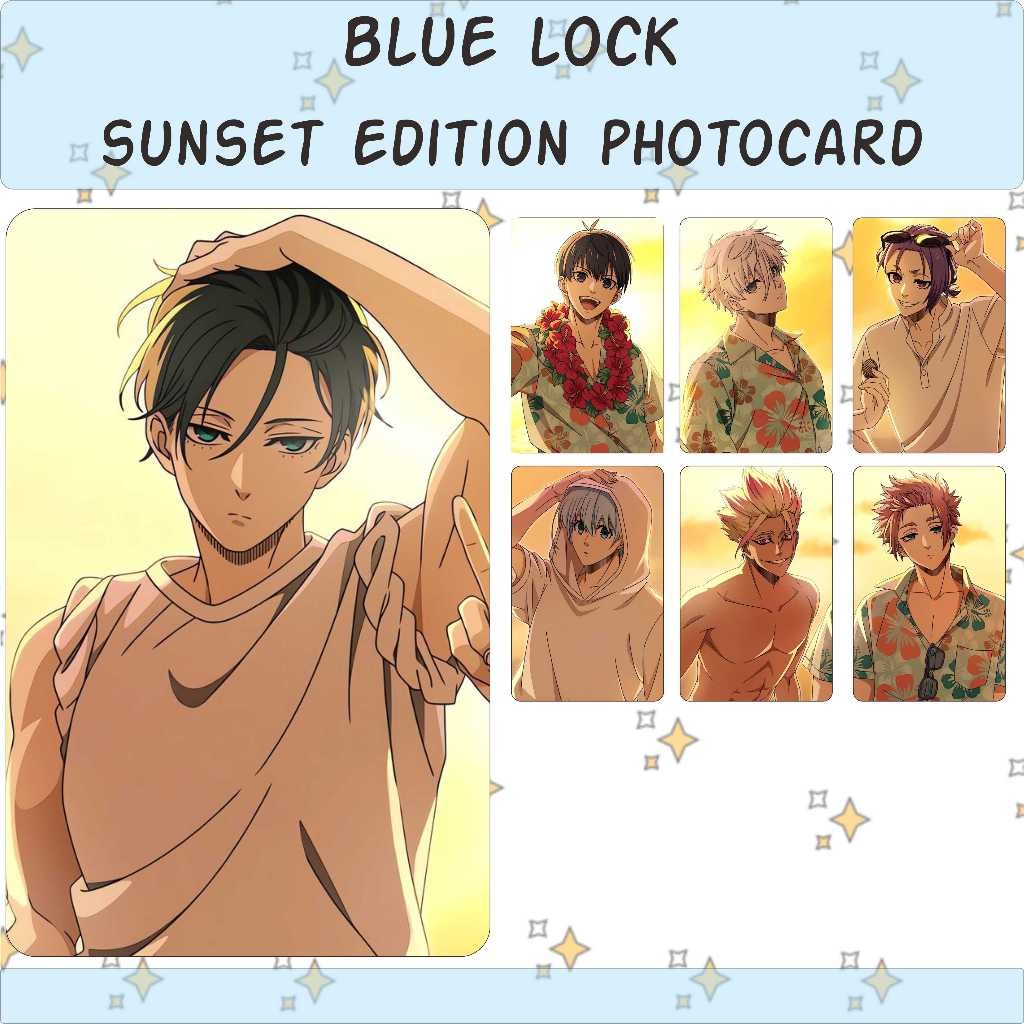 BLUE LOCK SUNSET ANIME PHOTOCARD EDITION - Card Unofficial bo góc cán ...