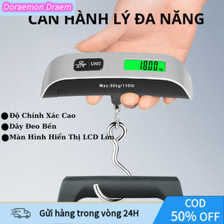 【COD】Cân Treo Điện Tử Mini 50Kg – Cân Hành Lý Du Lịch Cầm Tay Đo Chính Xác Nhỏ Gọn