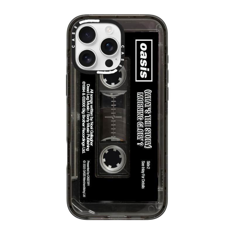 CASECASE X Oasis Tape Case Tác Động Đen Trong Suốt Cứng Hút Từ Tính Tác Động Dành Cho Apple IPhone 12 13 14 15 16 Pro Max Plus Có Hộp