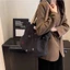 Túi Tote sinh viên GUSTAVA, Túi đeo vai nhẹ bằng vải Canvas, Túi xách nữ thêu chữ cỡ lớn thanh lịch dành cho nữ
