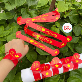 Sỉ 50c Vòng Tay Handmade Cờ Đỏ Sao Vàng–Vòng Đeo Tay Tôi Yêu Việt Nam,Phụ Kiện Yêu Nước 2/9, Tự Hào Dân Tộc TẠP HÓA ANGI