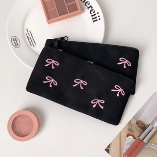 Nơ Văn Phòng Phẩm Túi Dung Tích Lớn Để Bàn Lưu Trữ Phong Cách Hàn Quốc Hộp Đựng Bút Chì Thẩm Mỹ Ins Phong Cách Nơ Túi Đựng Bút Chì Sinh Viên