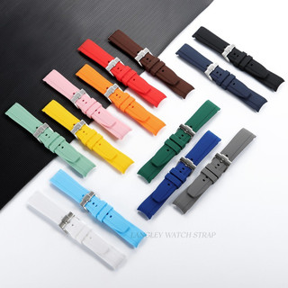 Dây đeo đồng hồ silicon đầu cong đầy màu sắc cho đồng hồ mặt trăng OMEGA Seamaster Đồng thương hiệu Planet Series Dây đeo đồng hồ cao su mềm dành cho nam nữ Thể thao MERCURY Mặt trăng sao Thổ