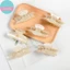 Sund Thiết Kế Sáng Tạo Mới 8.6CM Màu Kem Chữ Acrylic Đơn Giản Kẹp Phụ Kiện Tóc Cho Tính Khí Bé Gái VN