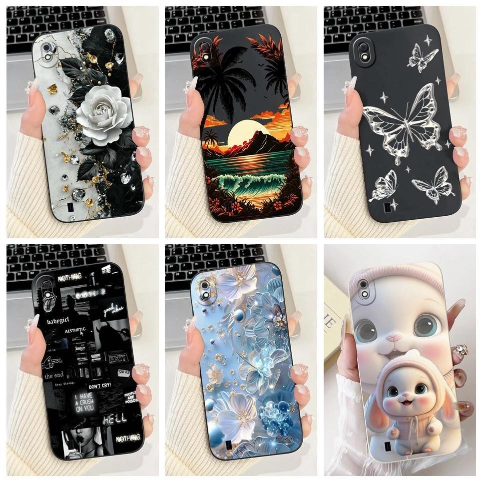 Ốp Điện Thoại Silicon Mềm Cho Samsung Galaxy A10 A105F A10s A107F Vỏ Hoa Bướm Phong Cách Họa Tiết Hoạt Hình Ốp Lưng Etui