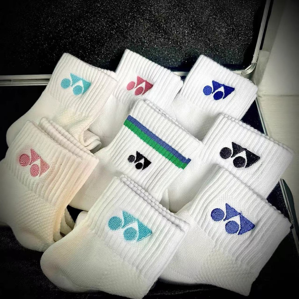 Tất cầu lông Cotton dày mới, tất thể thao thoáng khí và chống trượt, tất thấm mồ hôi và khô nhanh