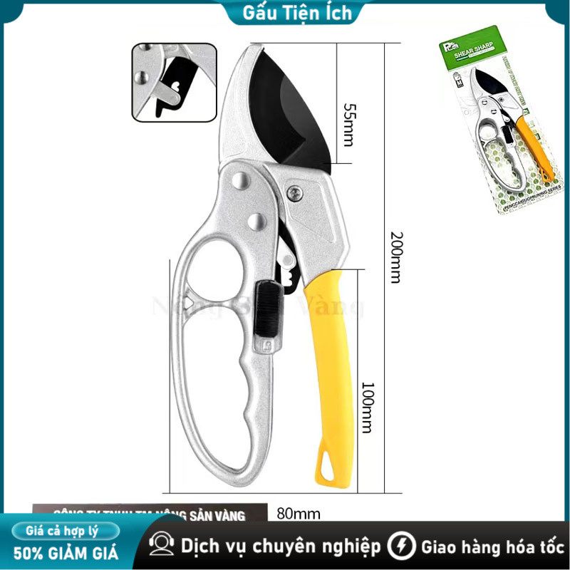 Kéo Cắt Cành SK5 Chuyên Nghiệp Cộng Lực, Tỉa Cành Cây Cảnh, Cây Ăn Trái, Cắt Nhẹ Tay Không Mỏi