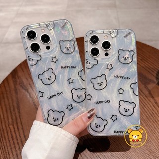 Dành Cho Xiaomi 15 14T Pro Redmi Note 14 Pro Plus 12 Turbo 14C 14R A4 A3 Pro Poco C75 X7 Pro F5 4G 5G Vỏ Chống Sốc Hàn Quốc Họa Tiết Gấu Ngôi Sao Dễ Thương Hàn Quốc Vỏ Mềm