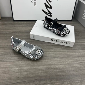 giày búp bê cho bé gái giày bệt size 27 - 37 cho bé đi học đi chơi mềm êm chân kim sa lấp lánh điệu đà công chúa 9637