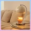 Vintage đầu giường đèn bàn dimmable hẹn giờ tan chảy hương thơm nến hương thơm cao cấp chuông lan (Không bao gồm nến)