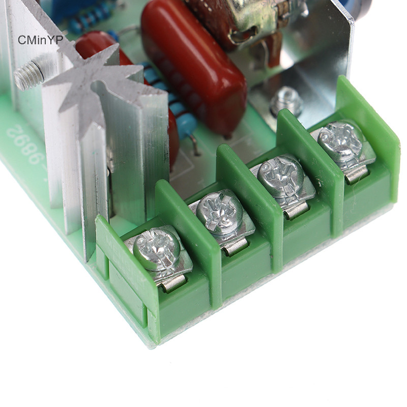 Cminyp 1Pc 50-220V 2000W Bộ Điều Khiển Tốc Độ Dimmers SCR Bộ Điều Chỉnh Điện Áp Nhiệt Dụng Cụ Vinh Quang