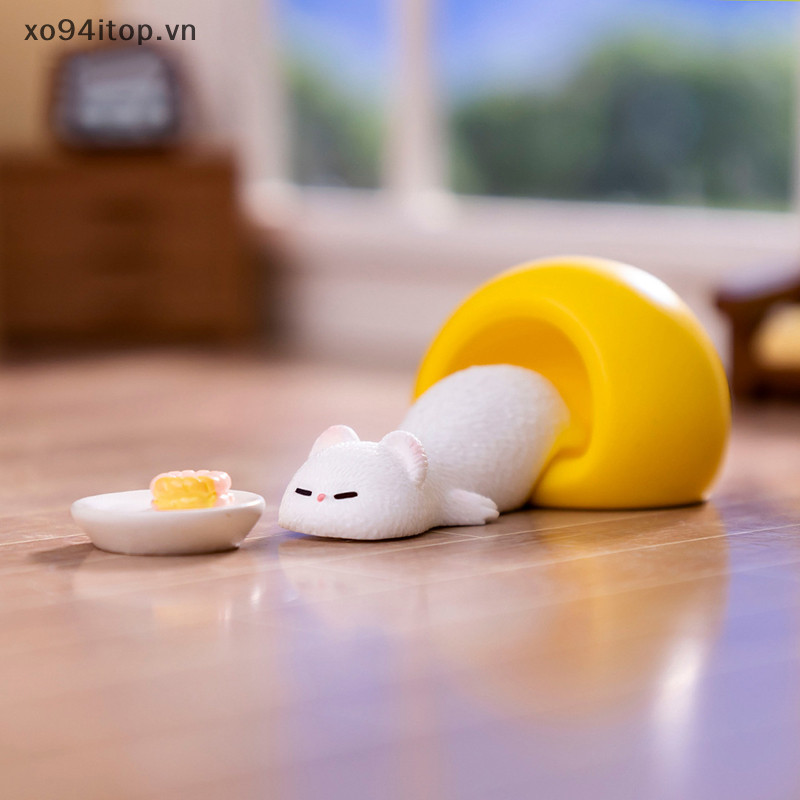 Xoitop Hoạt Hình Dễ Thương Ferret DIY Trang Trí Nhà Cửa Để Bàn Thu Nhỏ Các Bức Tượng Nhỏ Trang Trí Thủ Công Phụ Kiện Trẻ Em Quà Tặng VN