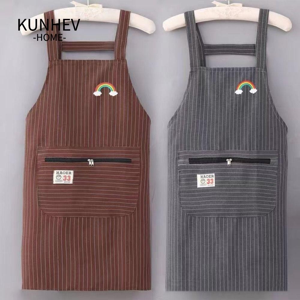 KUNHEV Tạp dề nhà bếp, Tạp dề Barista chống mài mòn chống thấm nước, Dụng cụ làm sạch Hộ gia đình Thợ cắt tóc Thợ mộc Tạp dề bán hoa Nhà cà phê