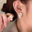 1 Cặp Hoa Ngọt Ngào Men Ngọc Trai Mặt Dây Chuyền Bông Tai Dành Cho Nữ Bé Gái Phụ Kiện Trang Sức Thời Trang Cá Tính Bông Tai Đa Năng Mới