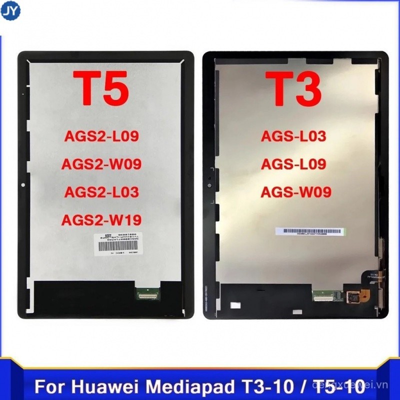 Écran Complet (vitre + LCD) Pour Huawei Mediapad T3 10 - Modèles AGS-W09/L09/L03 - Gris Space Grey