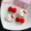 Kẹp tóc mới HelloKitty nhân vật hoạt hình dễ thương phụ kiện sinh viên màu đỏ