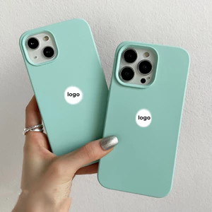 Ocean / Blue (Chất lượng cao) cho iPhone 17 / 16 / 15 / 14 / 13 / 12 / 11 / Pro Max Air mini Xs Max Xr 7 8 6s Plus SE Vỏ điện thoại silicon lỏng bảo hiểm toàn diện