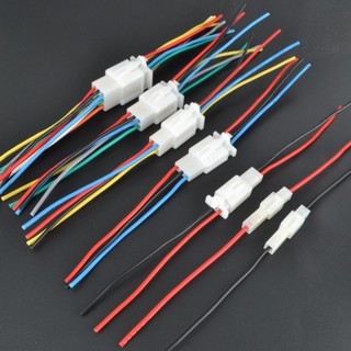 1 Bộ 2.8mm 2 / 3 / 4 / 6 / 9 Pin Xe Kết Nối Cáp Kết Nối Nam Nữ Xe Máy Bộ Kết Nối