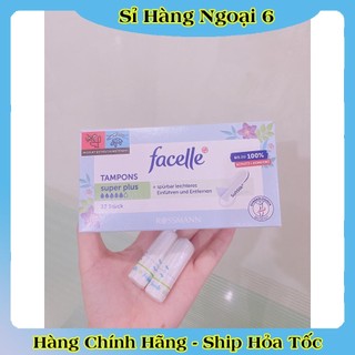(Tách lẻ có Che Tên) Tampon Jessa / Facelle nội địa Đức đủ size của Đức - Băng vệ sinh dạng nút -Date mới nhất Đủ Bill