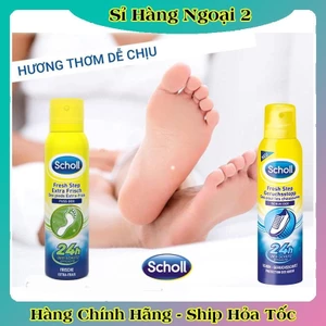 Xịt khử mùi hôi chân & giày dép Scholl Fuss 150ml, ngăn mồ hôi chân của Đức
