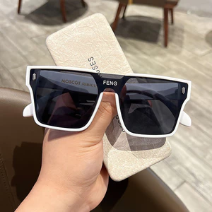 Kính râm ngoại cỡ hình vuông Unisex Hỗ trợ mũi tích hợp Kính râm bản lề mịn
