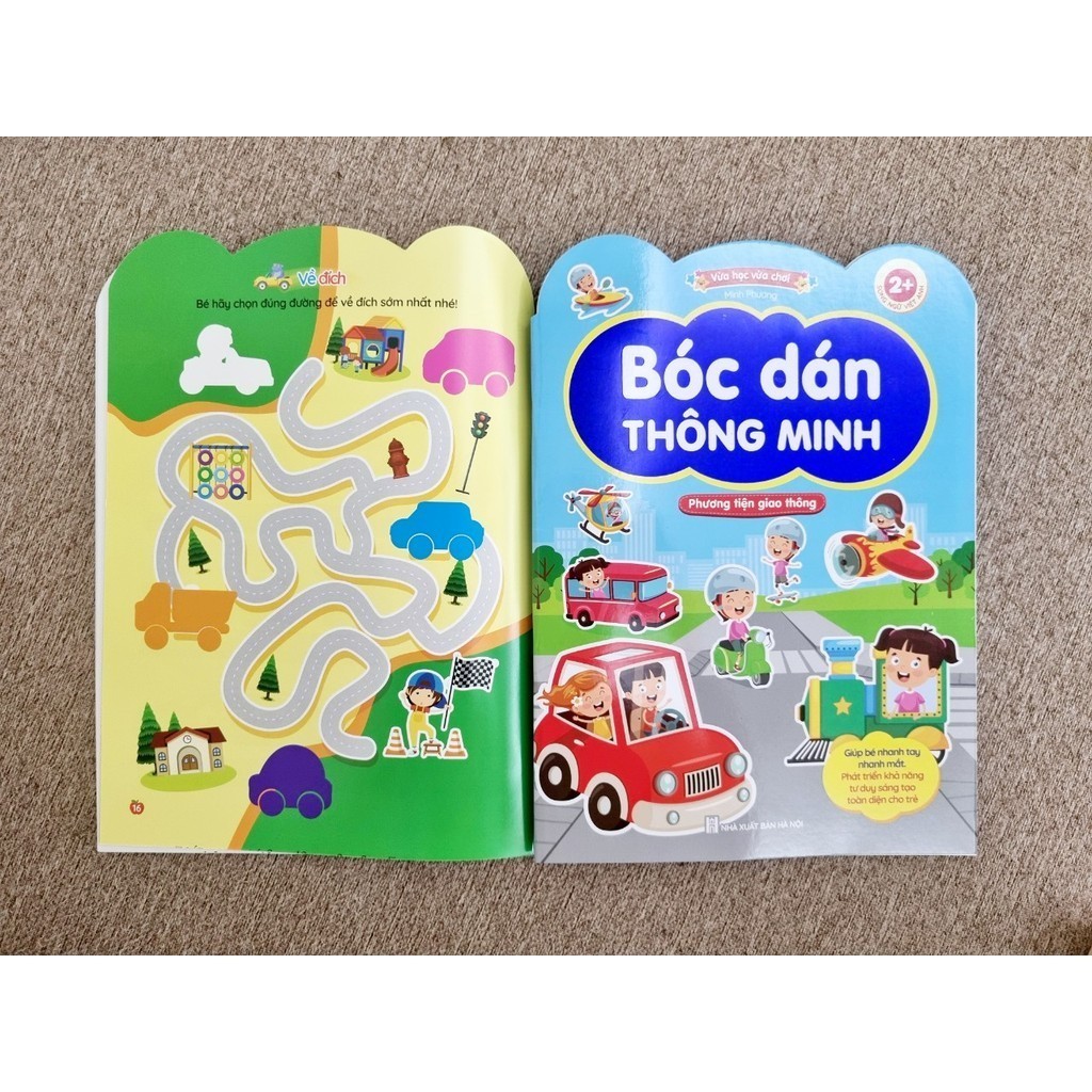Ảnh sách - bóc dán thông minh song ngữ việt anh dành cho trẻ từ 2-6 tuổi (bộ 6 cuốn) - sticker Bóc Dán 3