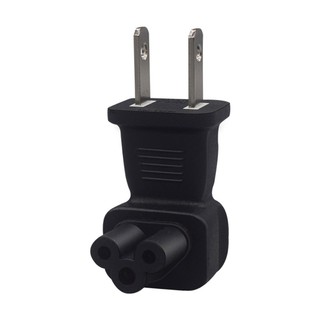 Dusur 1-15P sang IEC320 C5 Cloverleaf Nữ Power Adapter 2 Prong US Cắm Chuyển Đổi