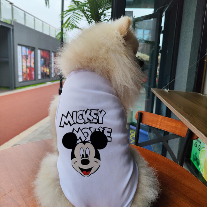 Mickey Minnie Donald họa tiết Vịt mèo / chó in áo vest chó mèo thoáng khí cho chó nhỏ và vừa