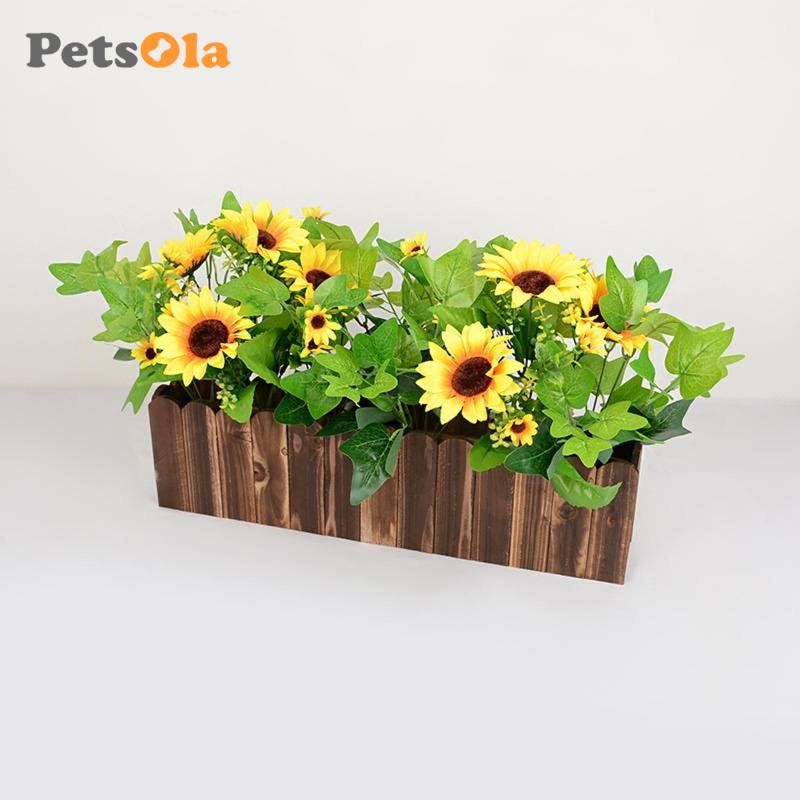 Chậu hoa bằng gỗ Hộp đựng cây trồng hình chữ nhật