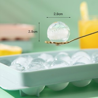 Khay đá tròn 33 viên có nắp đậy khuôn làm đá thạch trái cây hình bi tiện lợi