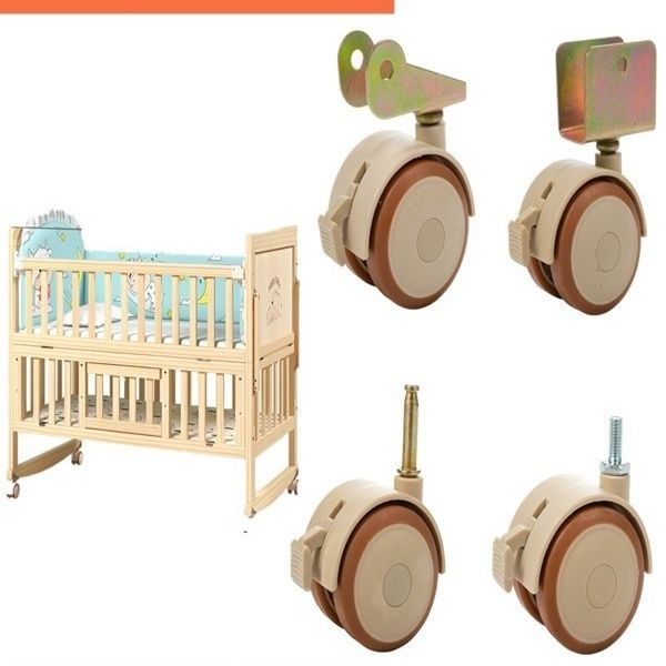 SANCHENGHL1314 Trọn Bộ Phụ Kiện Nôi Giường Nôi Đa Năng Nôi Trọn Bộ Ốc Vít Bánh Xe Khóa Tấm Hỗ Trợ Khóa Kaf