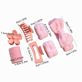 Bộ 16 chi tiết kẹp tóc, băng đô và chun tóc tiện dụng cho phụ nữ - Women